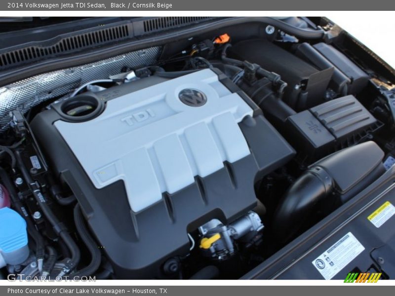 Black / Cornsilk Beige 2014 Volkswagen Jetta TDI Sedan