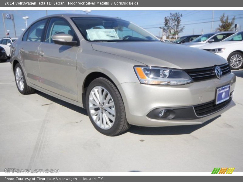 Moonrock Silver Metallic / Cornsilk Beige 2014 Volkswagen Jetta TDI Sedan