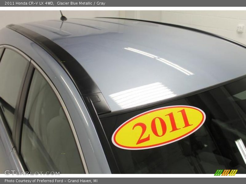 Glacier Blue Metallic / Gray 2011 Honda CR-V LX 4WD