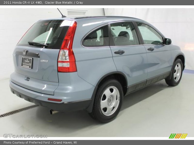 Glacier Blue Metallic / Gray 2011 Honda CR-V LX 4WD