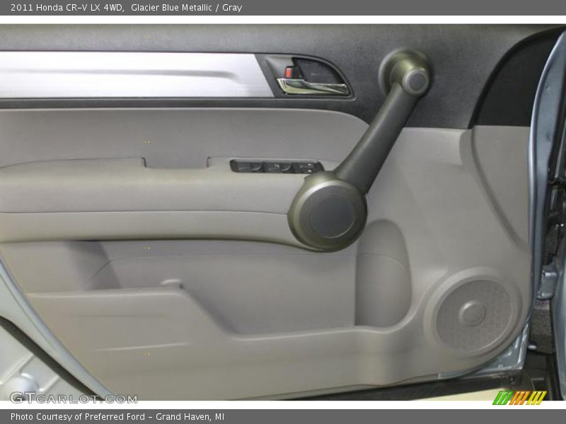 Glacier Blue Metallic / Gray 2011 Honda CR-V LX 4WD