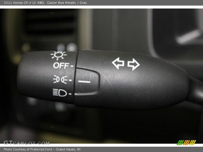 Glacier Blue Metallic / Gray 2011 Honda CR-V LX 4WD