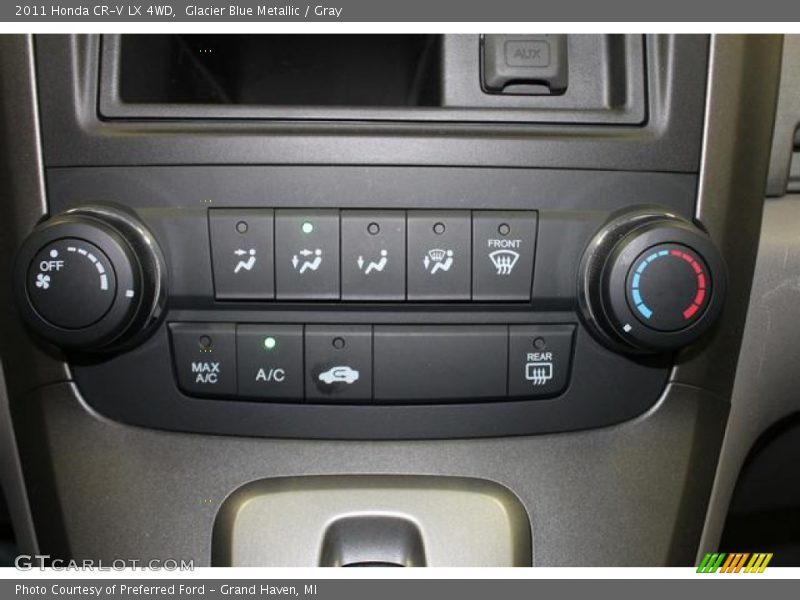 Glacier Blue Metallic / Gray 2011 Honda CR-V LX 4WD
