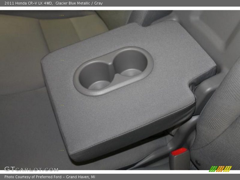 Glacier Blue Metallic / Gray 2011 Honda CR-V LX 4WD