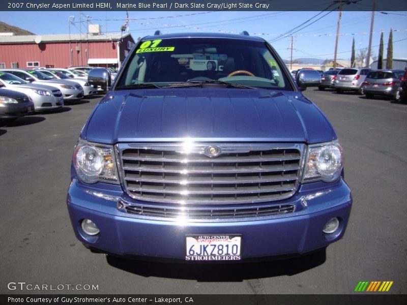 Marine Blue Pearl / Dark Slate Gray/Light Slate Gray 2007 Chrysler Aspen Limited HEMI