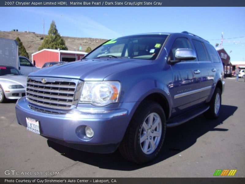 Marine Blue Pearl / Dark Slate Gray/Light Slate Gray 2007 Chrysler Aspen Limited HEMI