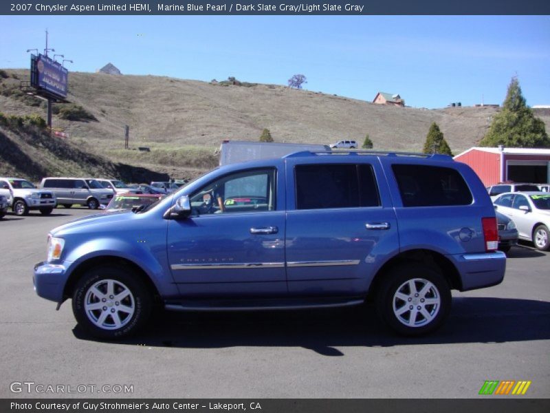 Marine Blue Pearl / Dark Slate Gray/Light Slate Gray 2007 Chrysler Aspen Limited HEMI