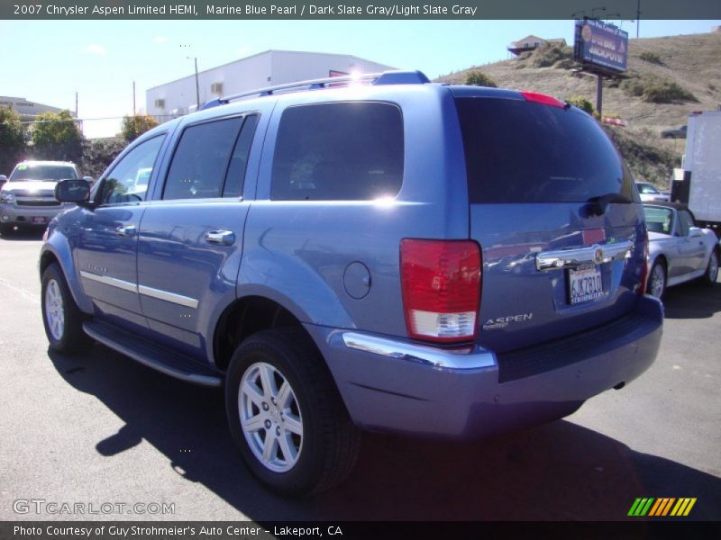 Marine Blue Pearl / Dark Slate Gray/Light Slate Gray 2007 Chrysler Aspen Limited HEMI