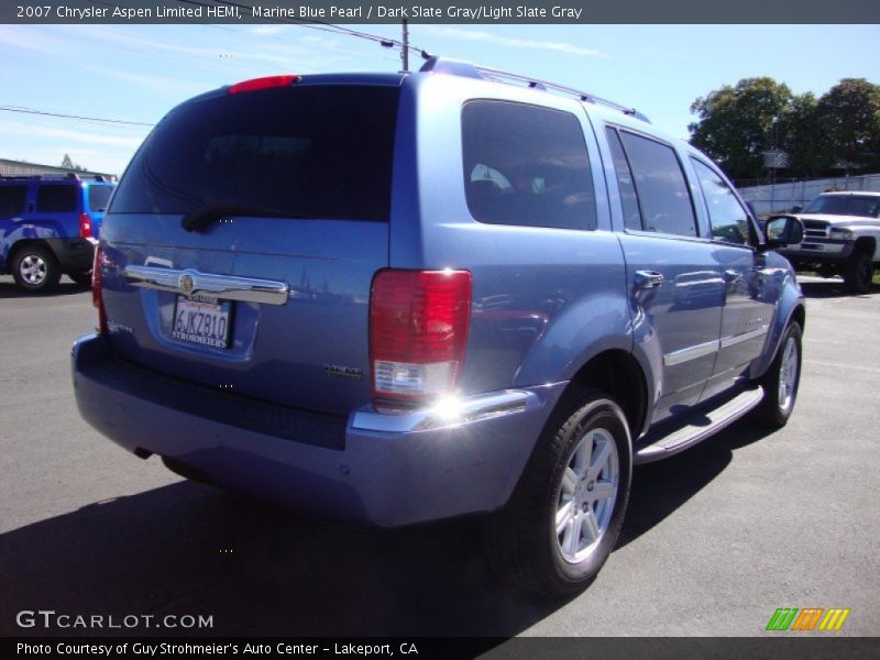 Marine Blue Pearl / Dark Slate Gray/Light Slate Gray 2007 Chrysler Aspen Limited HEMI