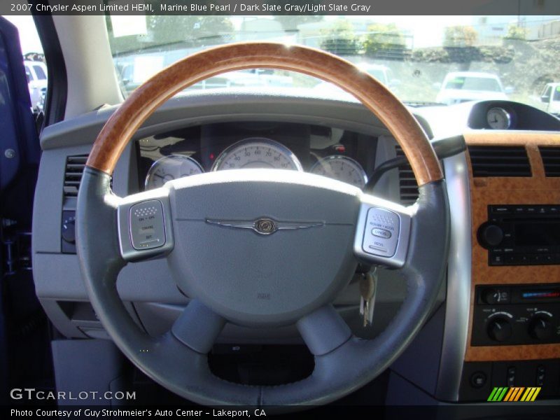 Marine Blue Pearl / Dark Slate Gray/Light Slate Gray 2007 Chrysler Aspen Limited HEMI