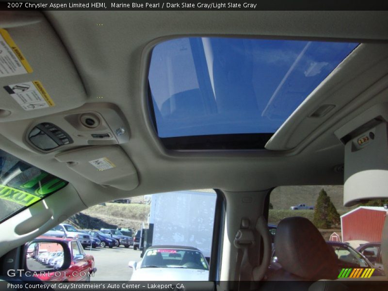 Marine Blue Pearl / Dark Slate Gray/Light Slate Gray 2007 Chrysler Aspen Limited HEMI