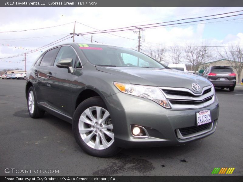 Cypress Green Pearl / Ivory 2013 Toyota Venza LE