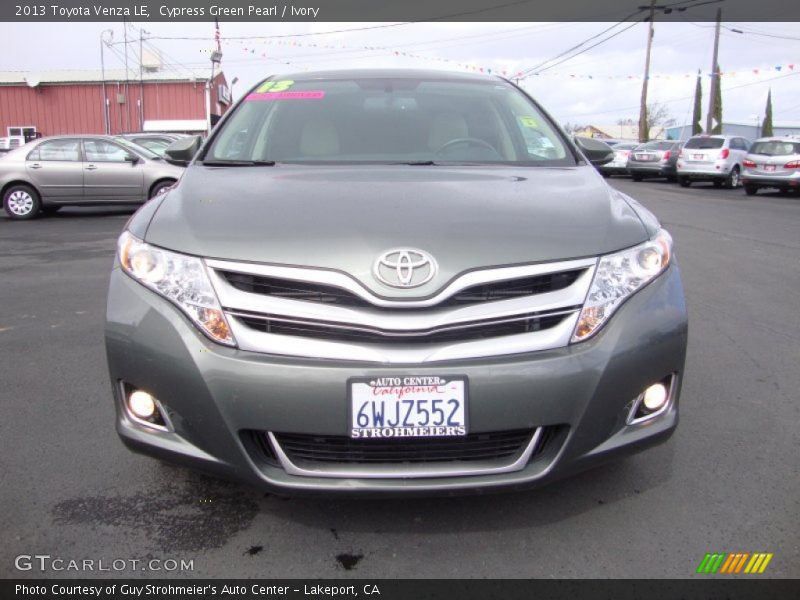 Cypress Green Pearl / Ivory 2013 Toyota Venza LE