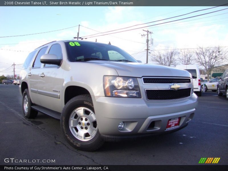 Silver Birch Metallic / Light Titanium/Dark Titanium 2008 Chevrolet Tahoe LT