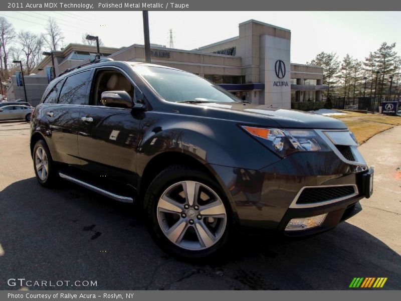 Polished Metal Metallic / Taupe 2011 Acura MDX Technology