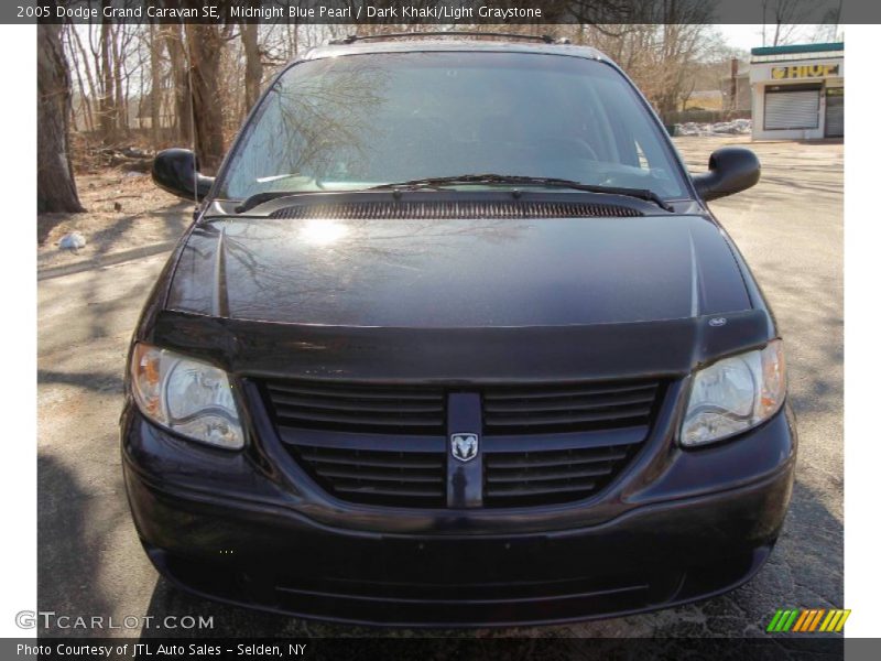 Midnight Blue Pearl / Dark Khaki/Light Graystone 2005 Dodge Grand Caravan SE