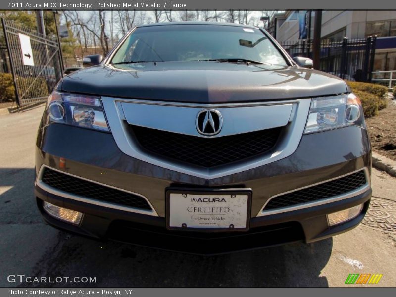 Polished Metal Metallic / Taupe 2011 Acura MDX Technology