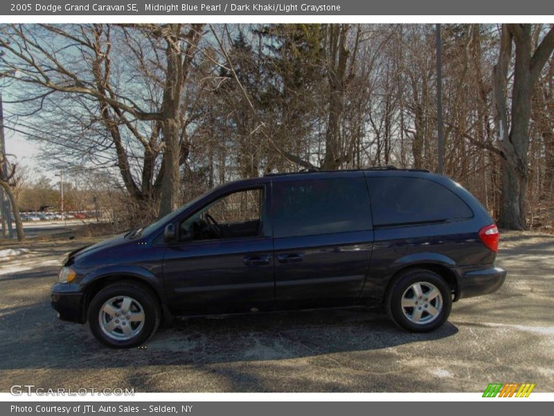 Midnight Blue Pearl / Dark Khaki/Light Graystone 2005 Dodge Grand Caravan SE