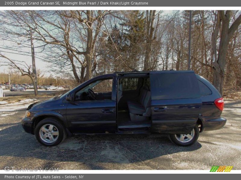 Midnight Blue Pearl / Dark Khaki/Light Graystone 2005 Dodge Grand Caravan SE