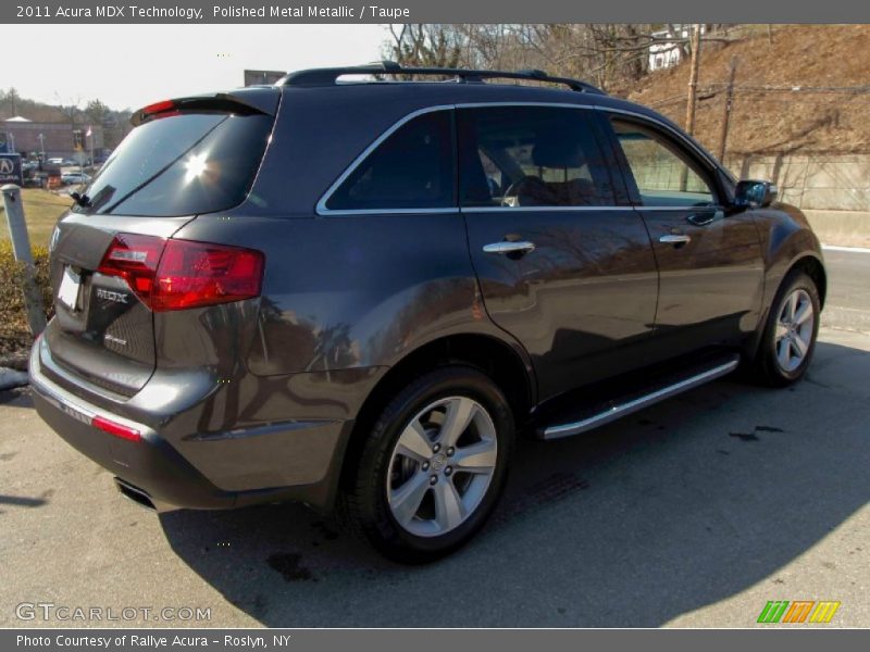 Polished Metal Metallic / Taupe 2011 Acura MDX Technology