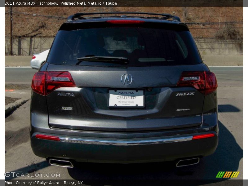 Polished Metal Metallic / Taupe 2011 Acura MDX Technology