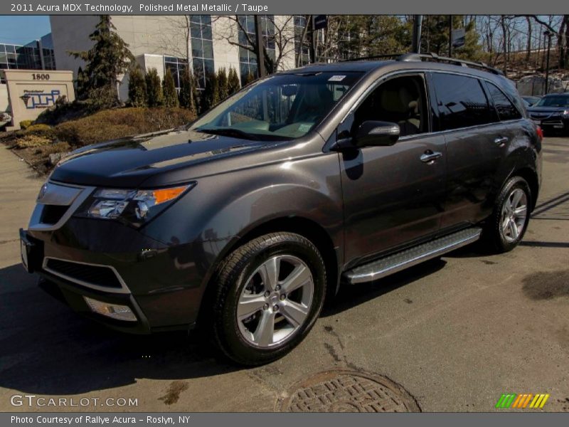 Polished Metal Metallic / Taupe 2011 Acura MDX Technology