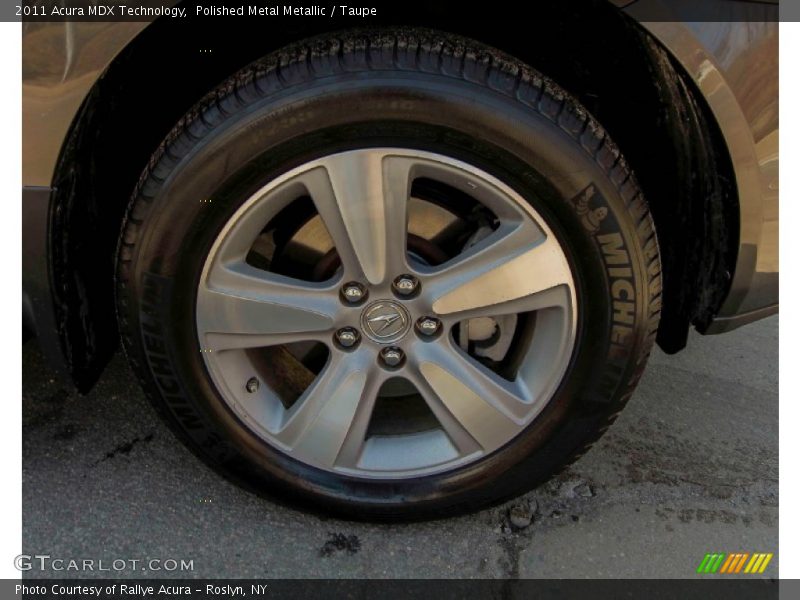 Polished Metal Metallic / Taupe 2011 Acura MDX Technology