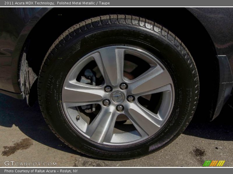 Polished Metal Metallic / Taupe 2011 Acura MDX Technology