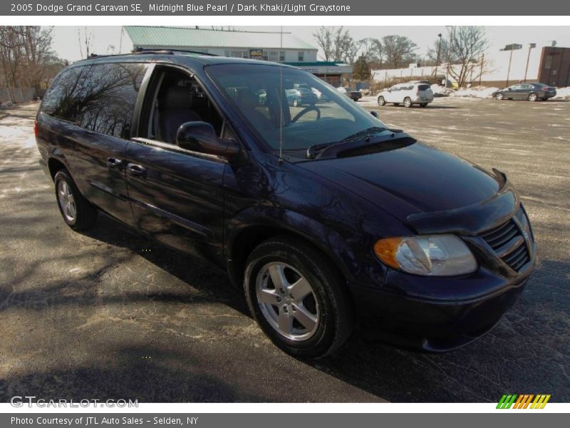 Midnight Blue Pearl / Dark Khaki/Light Graystone 2005 Dodge Grand Caravan SE