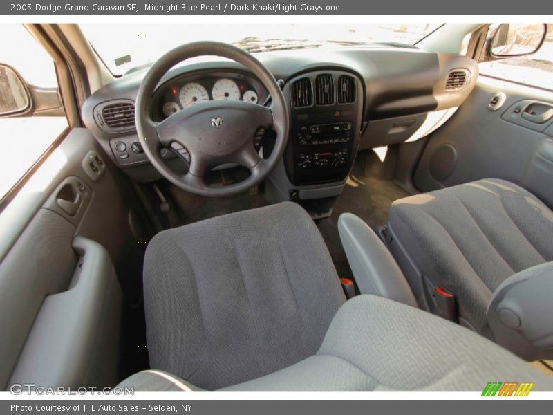 Midnight Blue Pearl / Dark Khaki/Light Graystone 2005 Dodge Grand Caravan SE