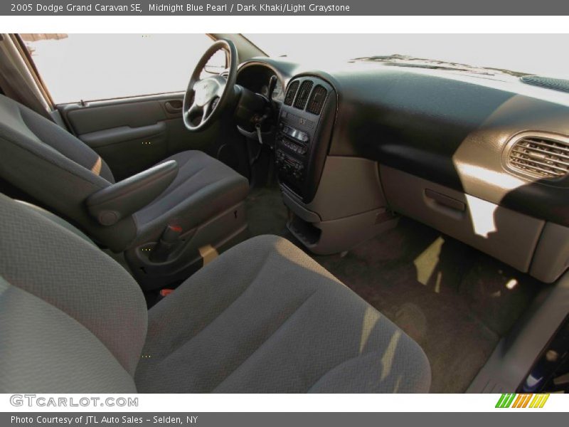 Midnight Blue Pearl / Dark Khaki/Light Graystone 2005 Dodge Grand Caravan SE