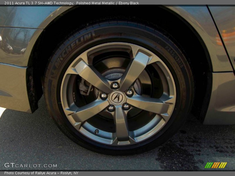 Polished Metal Metallic / Ebony Black 2011 Acura TL 3.7 SH-AWD Technology