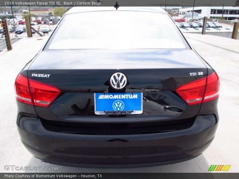 Black / Cornsilk Beige 2014 Volkswagen Passat TDI SE