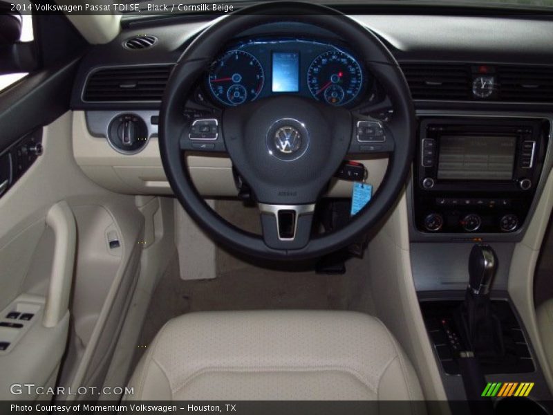 Black / Cornsilk Beige 2014 Volkswagen Passat TDI SE