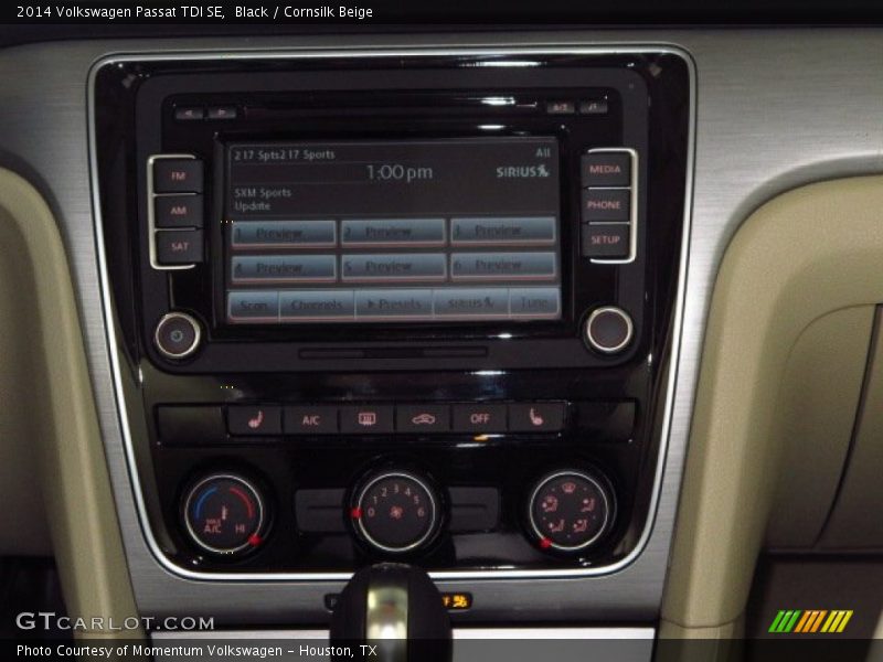 Black / Cornsilk Beige 2014 Volkswagen Passat TDI SE