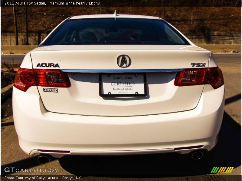 Premium White Pearl / Ebony 2011 Acura TSX Sedan