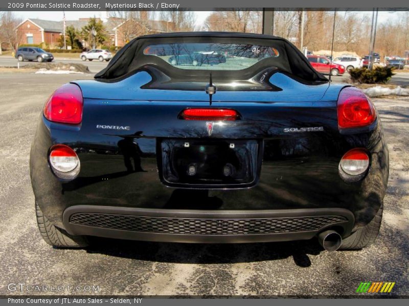 Mysterious Black / Ebony 2009 Pontiac Solstice Roadster