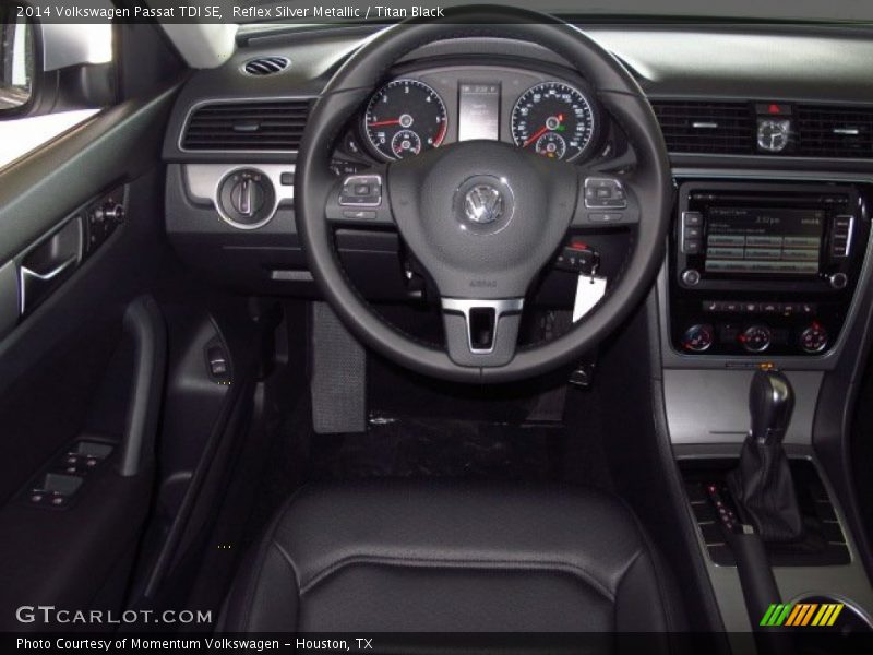 Reflex Silver Metallic / Titan Black 2014 Volkswagen Passat TDI SE