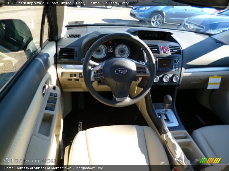Plasma Blue Pearl / Ivory 2014 Subaru Impreza 2.0i Sport Limited 5 Door