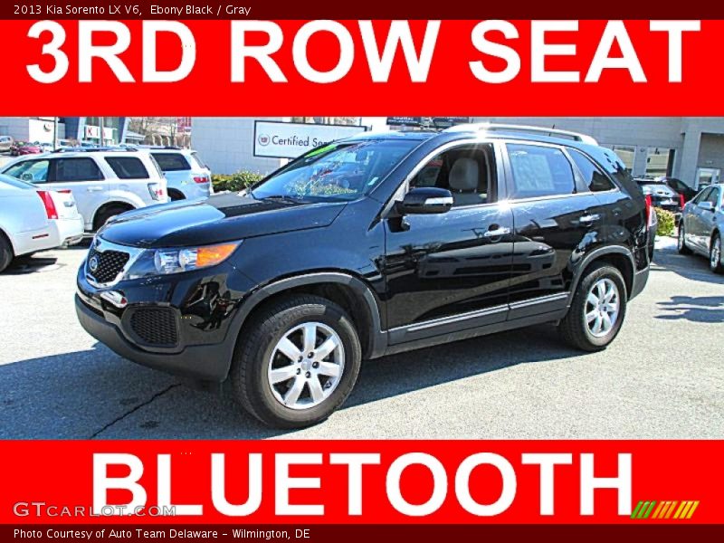 Ebony Black / Gray 2013 Kia Sorento LX V6