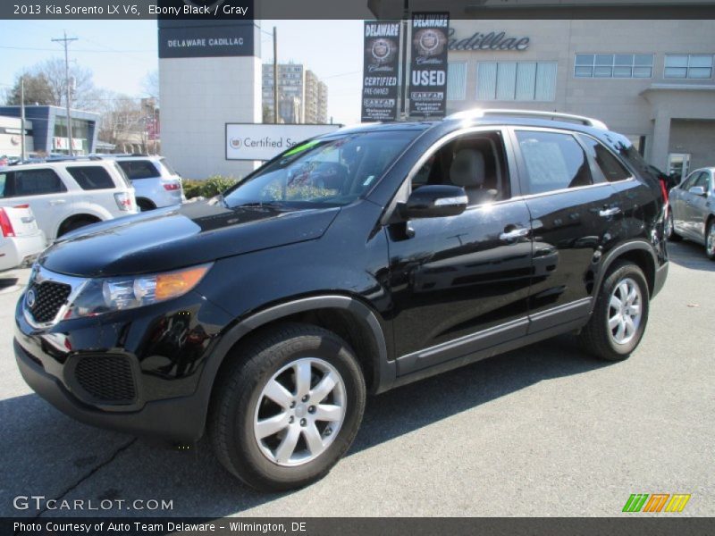 Ebony Black / Gray 2013 Kia Sorento LX V6