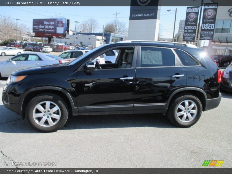 Ebony Black / Gray 2013 Kia Sorento LX V6