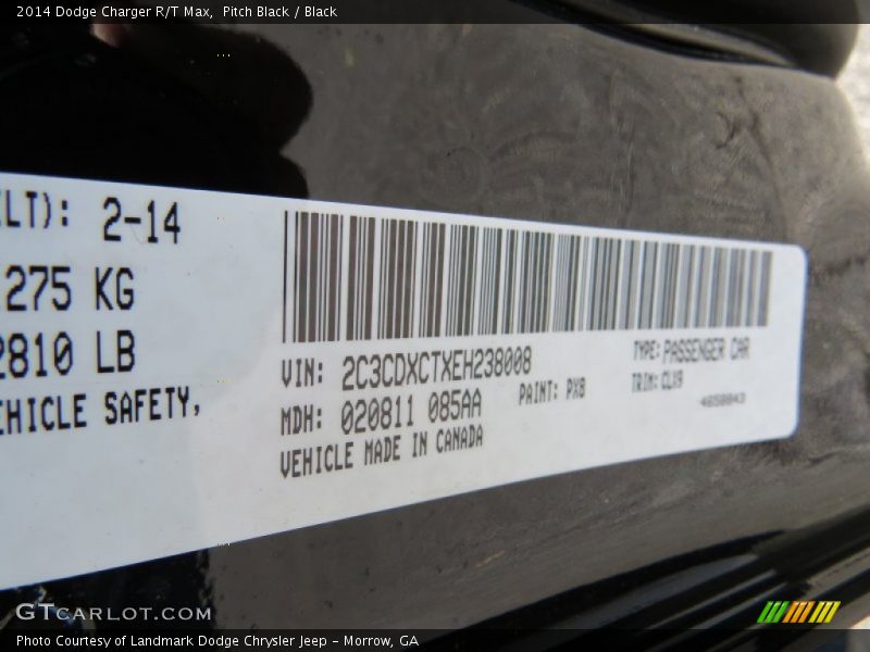 Pitch Black / Black 2014 Dodge Charger R/T Max