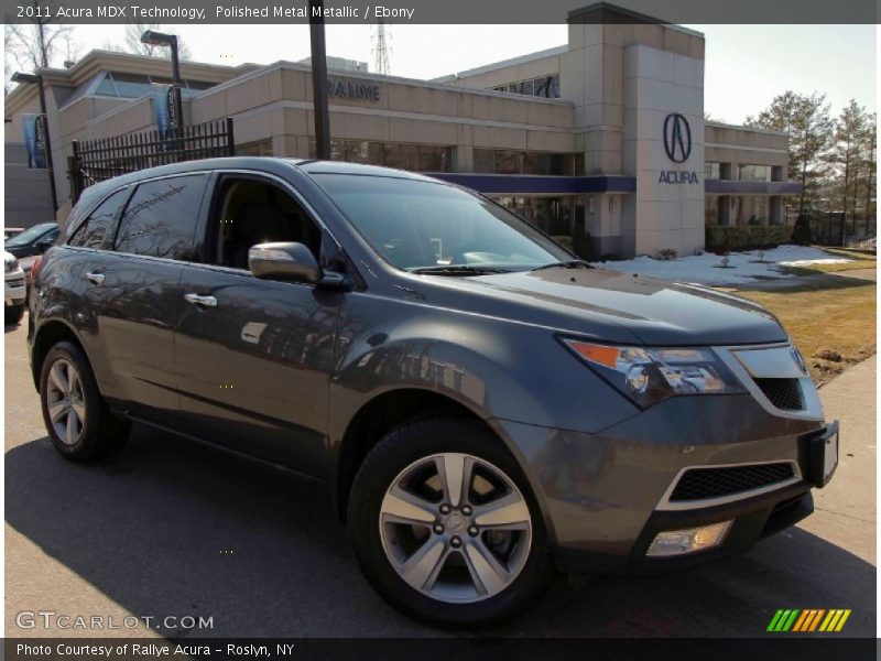 Polished Metal Metallic / Ebony 2011 Acura MDX Technology