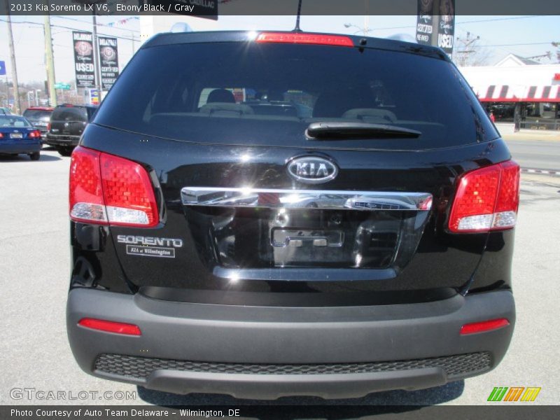 Ebony Black / Gray 2013 Kia Sorento LX V6