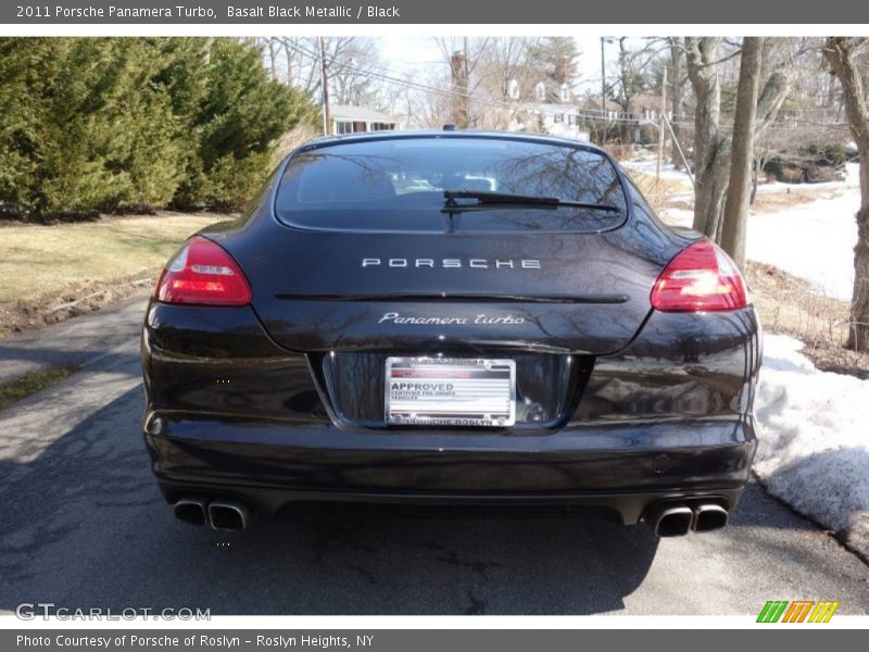 Basalt Black Metallic / Black 2011 Porsche Panamera Turbo