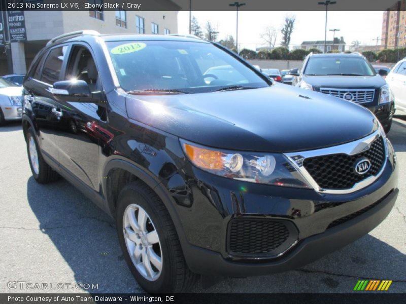 Ebony Black / Gray 2013 Kia Sorento LX V6