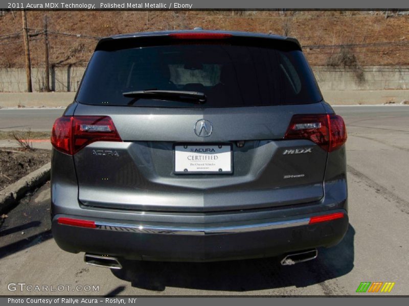 Polished Metal Metallic / Ebony 2011 Acura MDX Technology