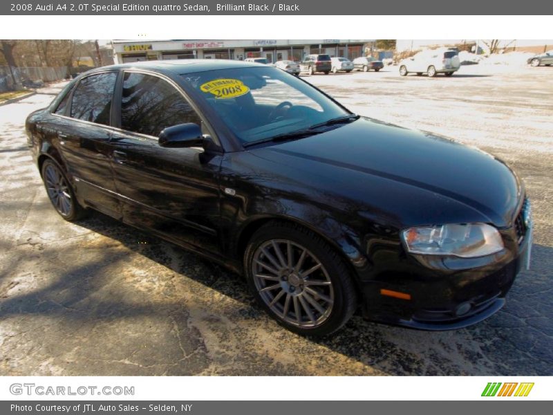 Brilliant Black / Black 2008 Audi A4 2.0T Special Edition quattro Sedan