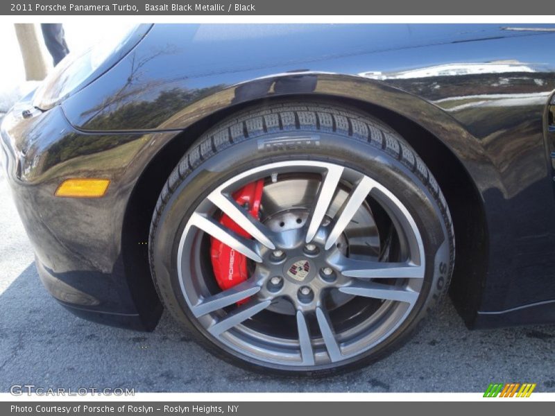 Basalt Black Metallic / Black 2011 Porsche Panamera Turbo